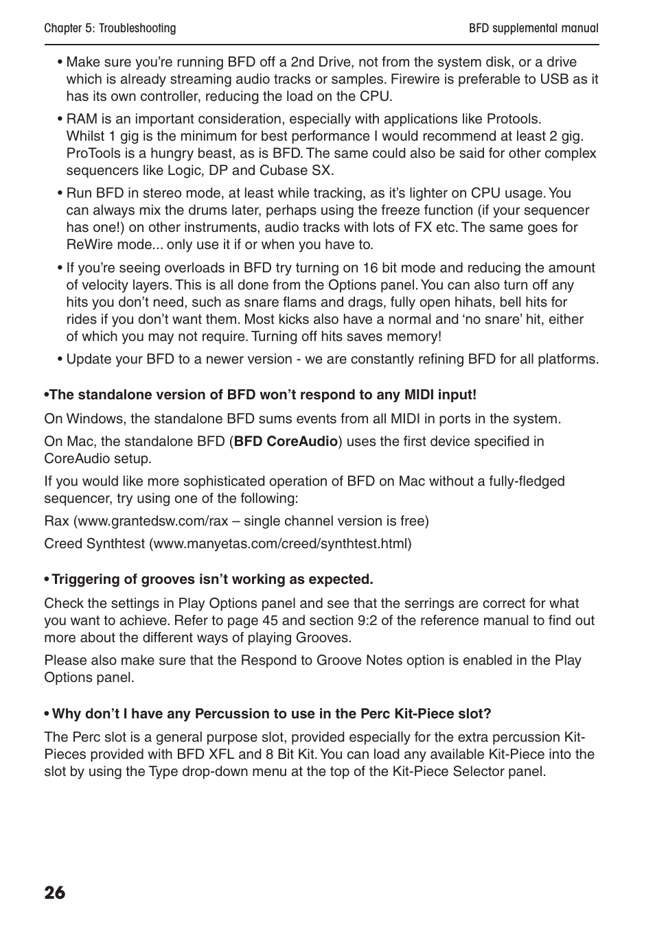 FXpansion BFD Supplemental User Manual | Page 26 / 26