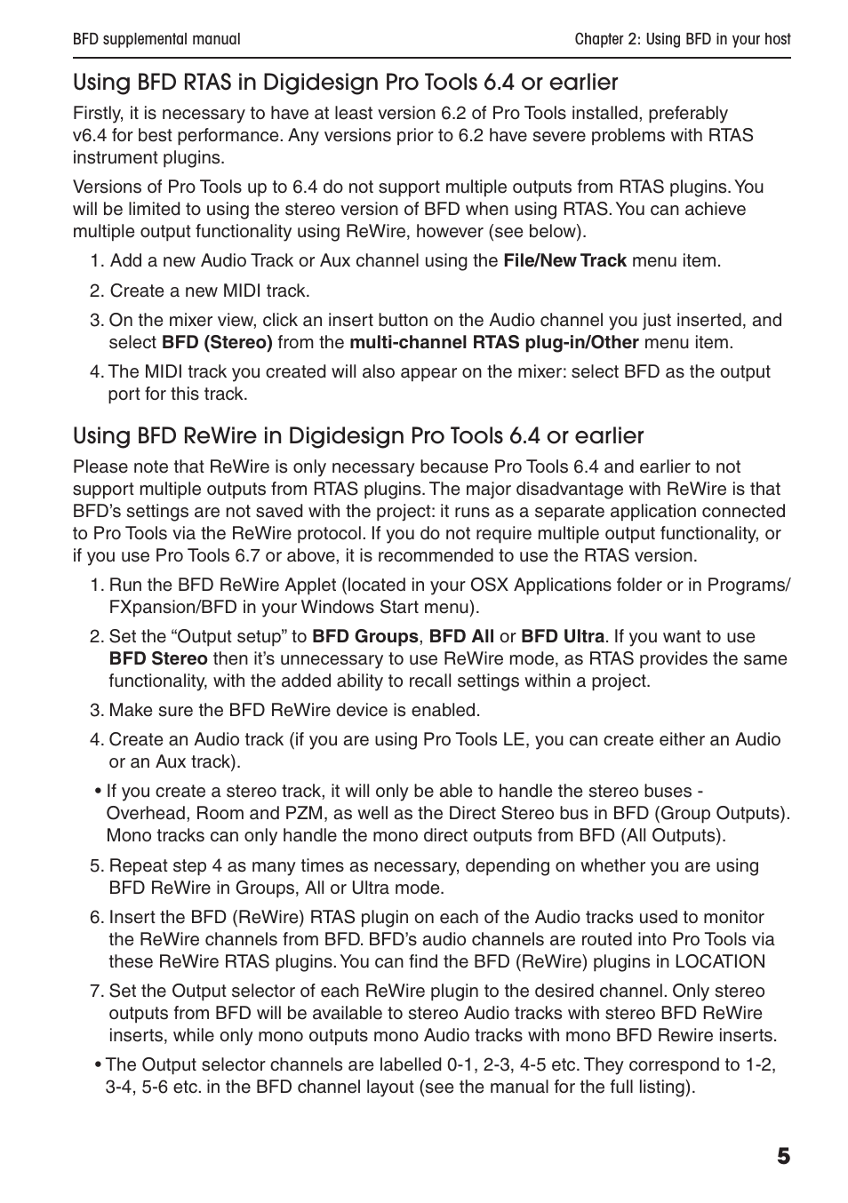 FXpansion BFD Supplemental User Manual | Page 5 / 26