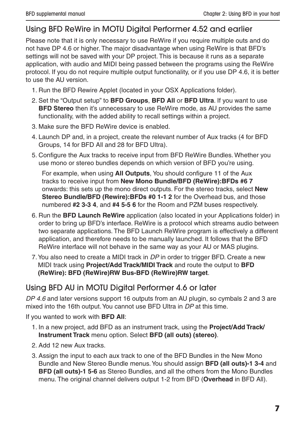 FXpansion BFD Supplemental User Manual | Page 7 / 26