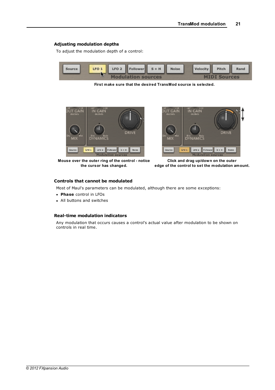 FXpansion Maul User Manual | Page 21 / 33