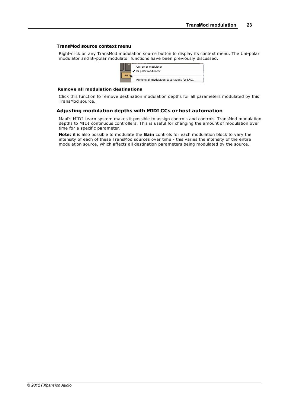 FXpansion Maul User Manual | Page 23 / 33