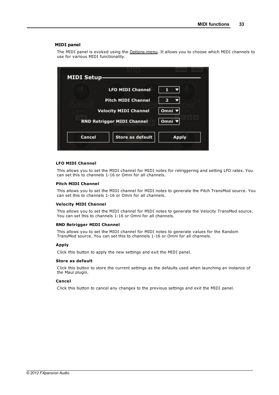 FXpansion Maul User Manual | Page 33 / 33