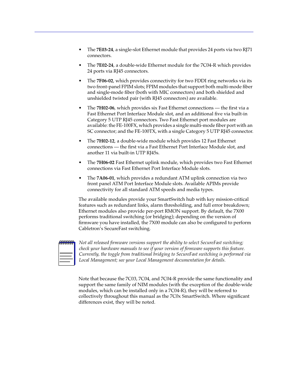 Cabletron Systems 7C03 User Manual | Page 10 / 150