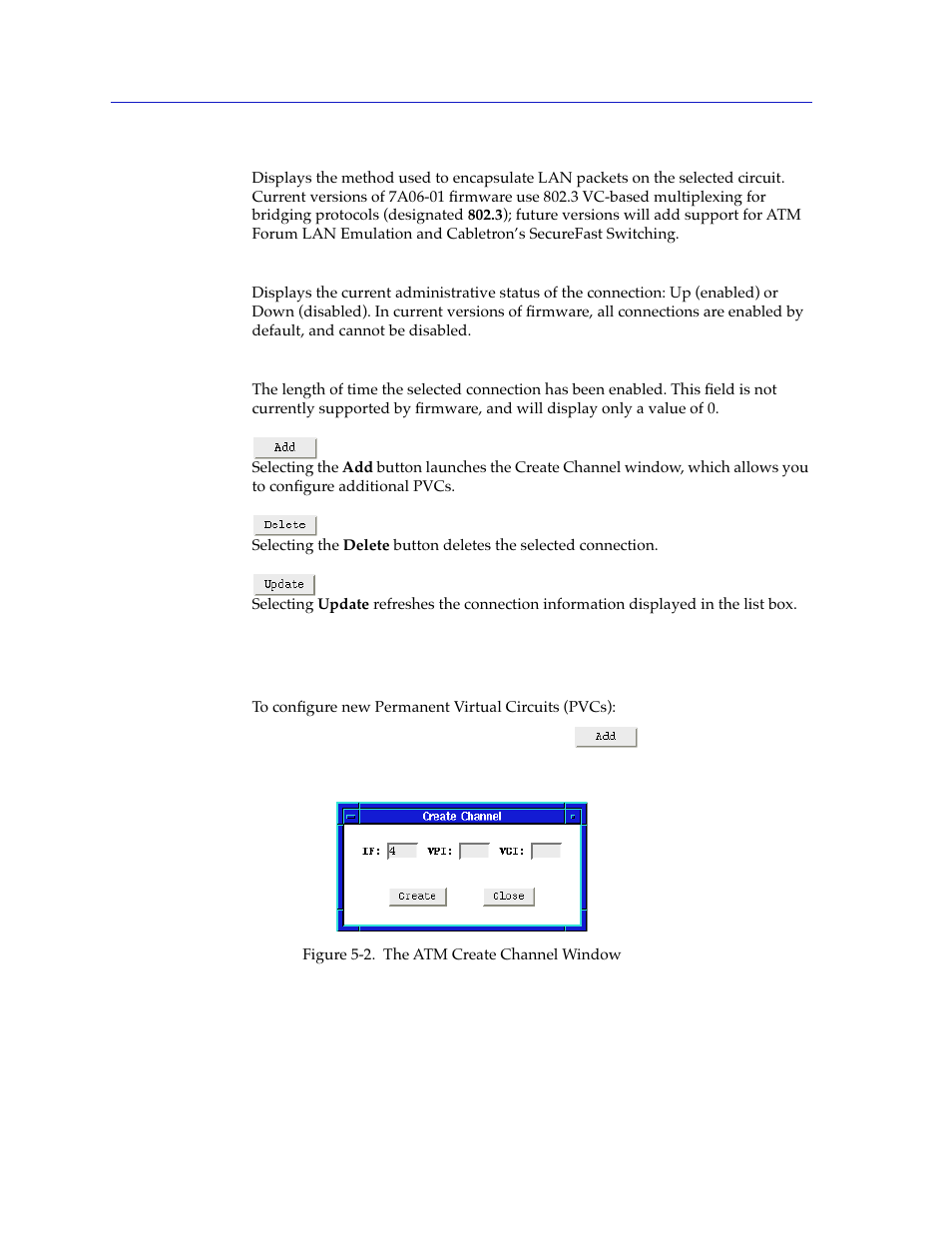 Configuring connections, Configuring connections -4 | Cabletron Systems 7C03 User Manual | Page 100 / 150