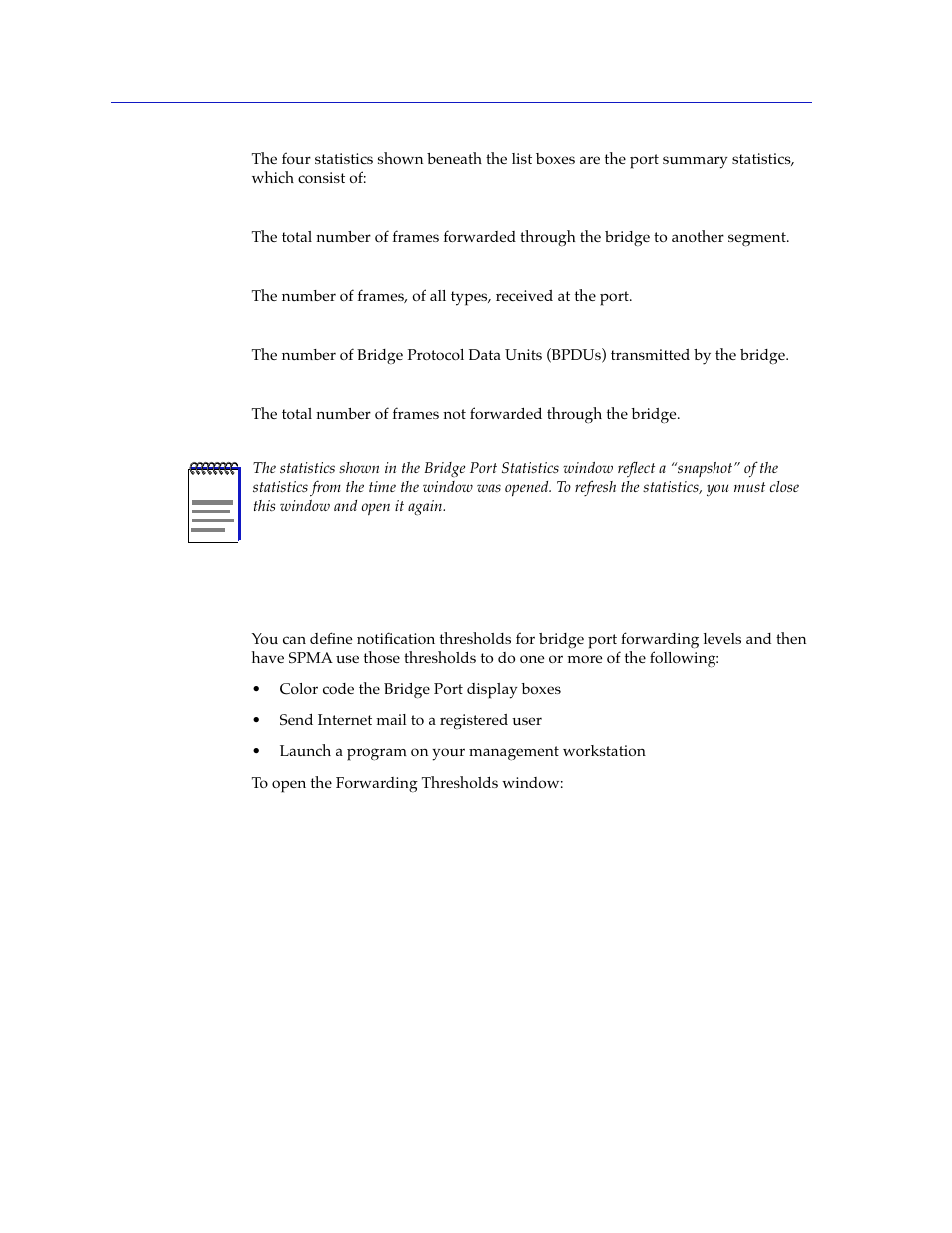 Configuring forwarding thresholds, Configuring forwarding thresholds -30 | Cabletron Systems 7C03 User Manual | Page 132 / 150