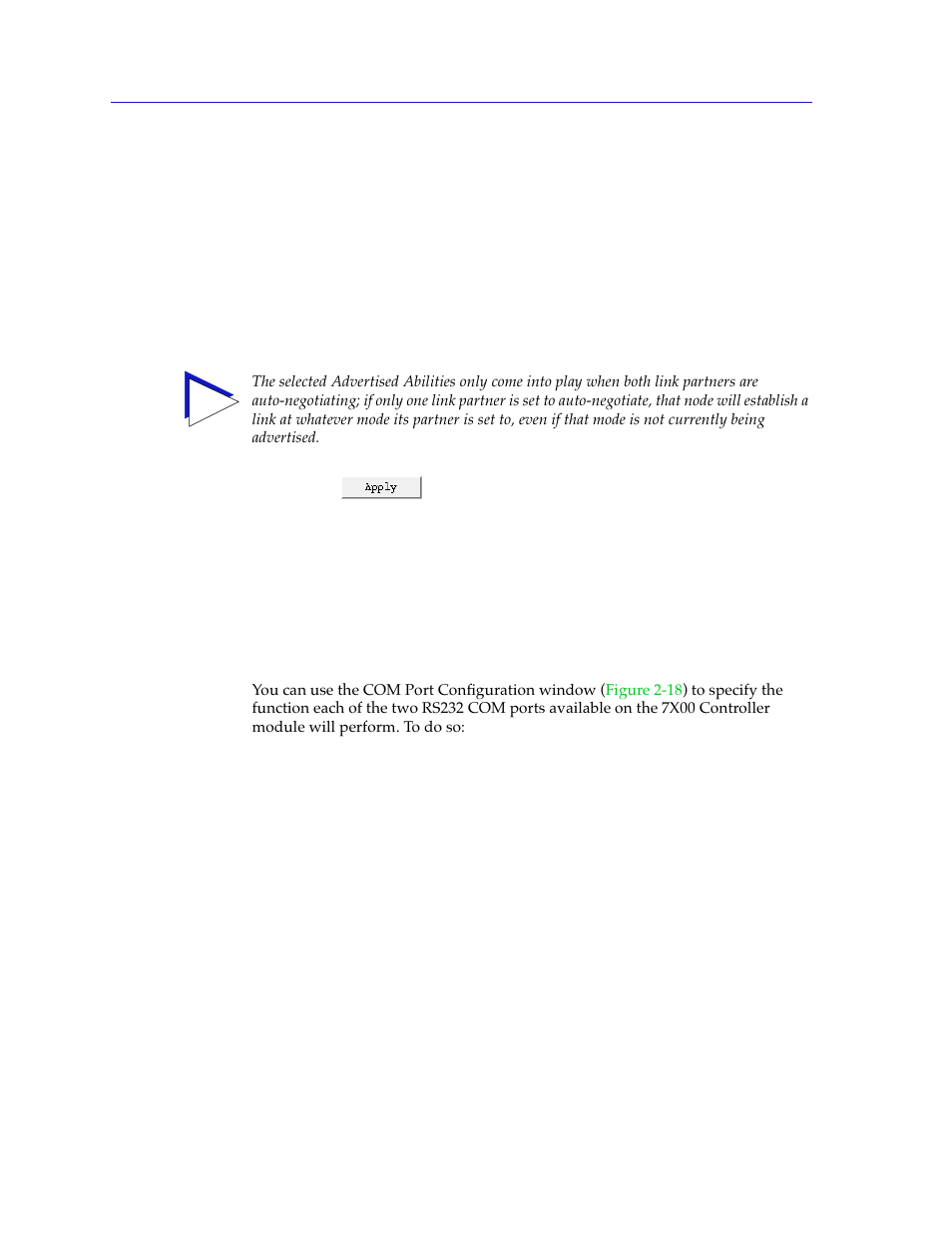 Configuring com ports, Configuring com ports -36 | Cabletron Systems 7C03 User Manual | Page 52 / 150