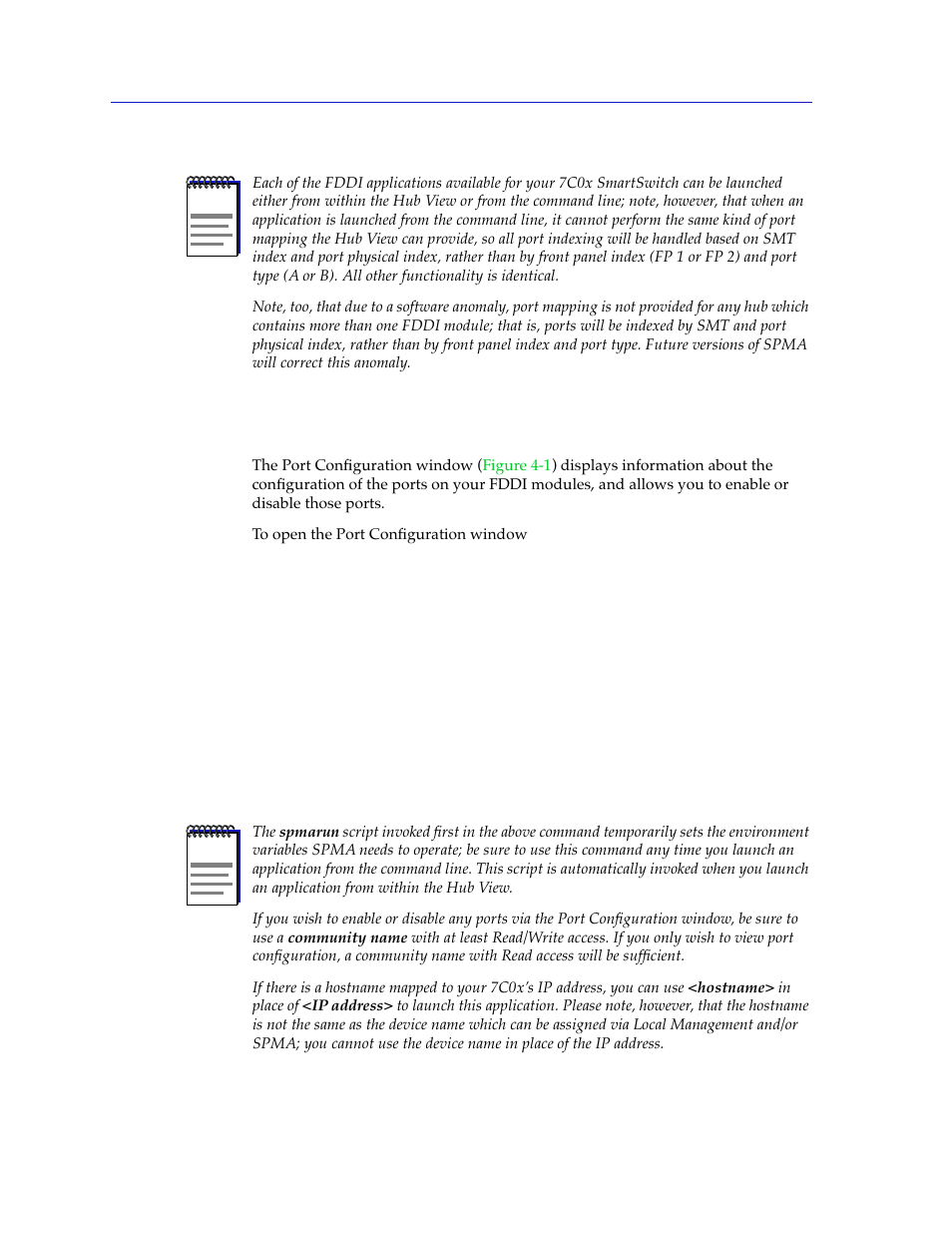 Port configuration, Port configuration -2 | Cabletron Systems 7C03 User Manual | Page 70 / 150