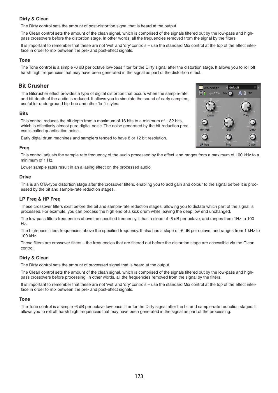 Bit crusher | FXpansion BFD2 Manual User Manual | Page 173 / 180