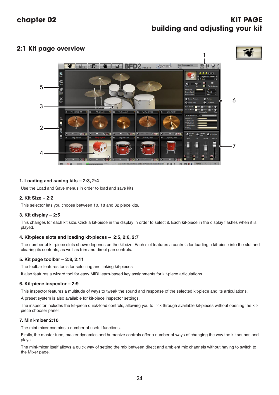 Building and adjusting your kit | FXpansion BFD2 Manual User Manual | Page 24 / 180