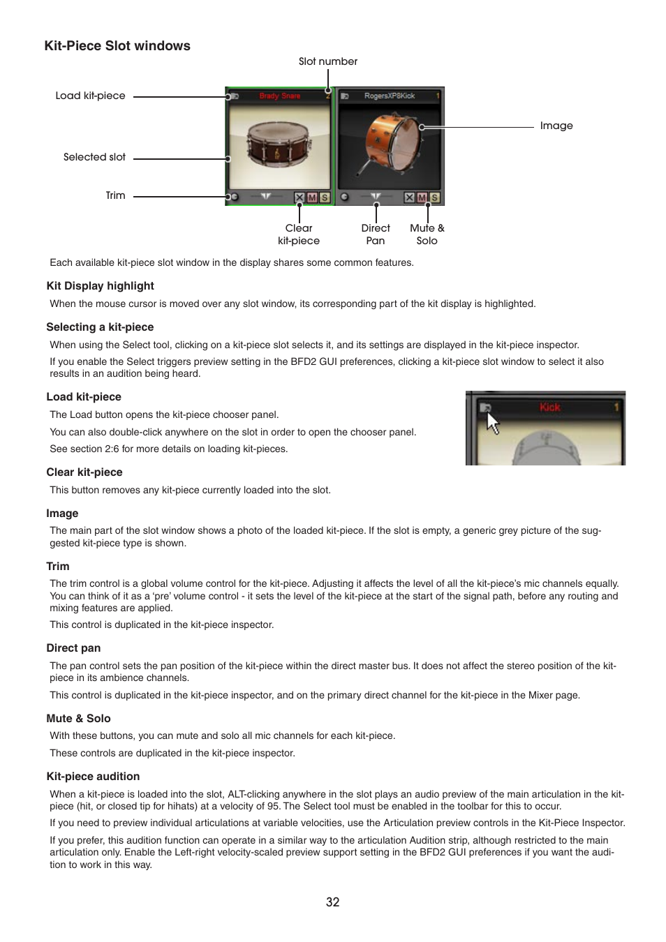 Kit-piece slot windows | FXpansion BFD2 Manual User Manual | Page 32 / 180