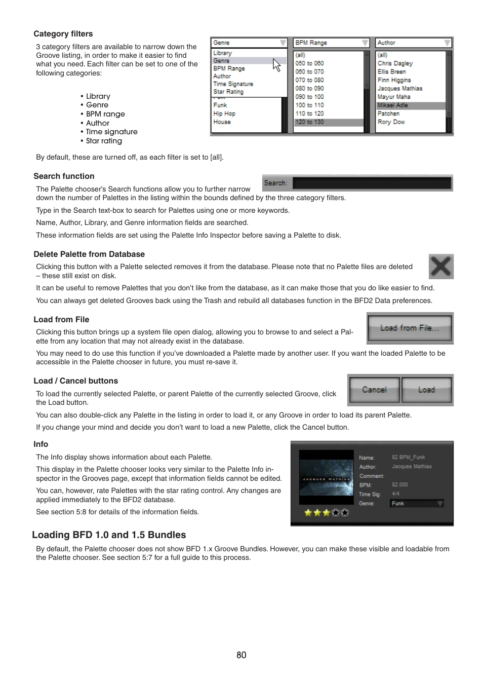 Loading bfd 1.0 and 1.5 bundles | FXpansion BFD2 Manual User Manual | Page 80 / 180