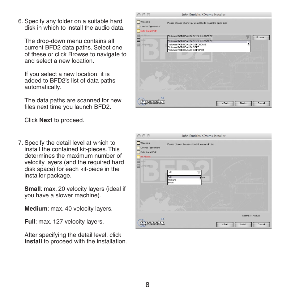 FXpansion BFD2 Expansion Pack User Manual | Page 8 / 12
