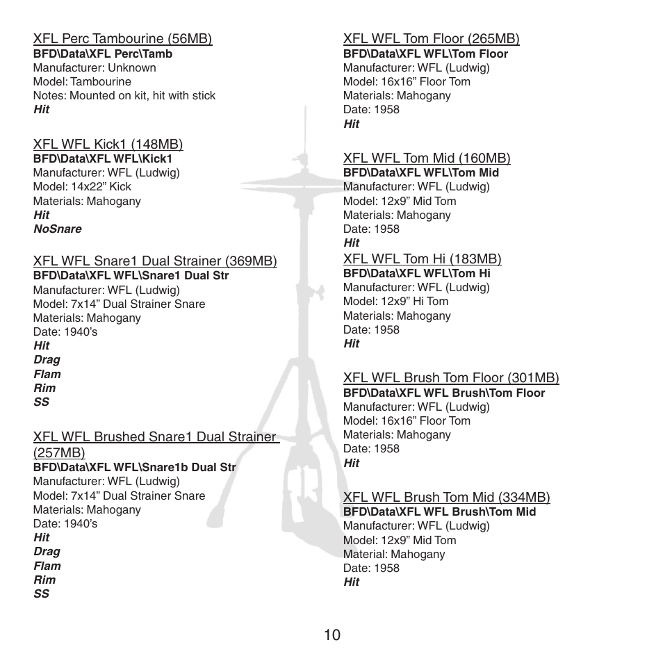 FXpansion BFD XFL User Manual | Page 10 / 16