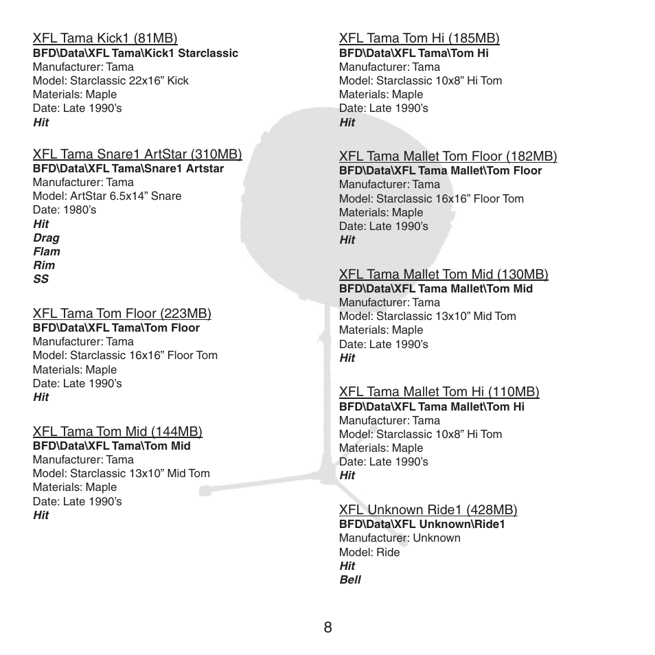 FXpansion BFD XFL User Manual | Page 8 / 16