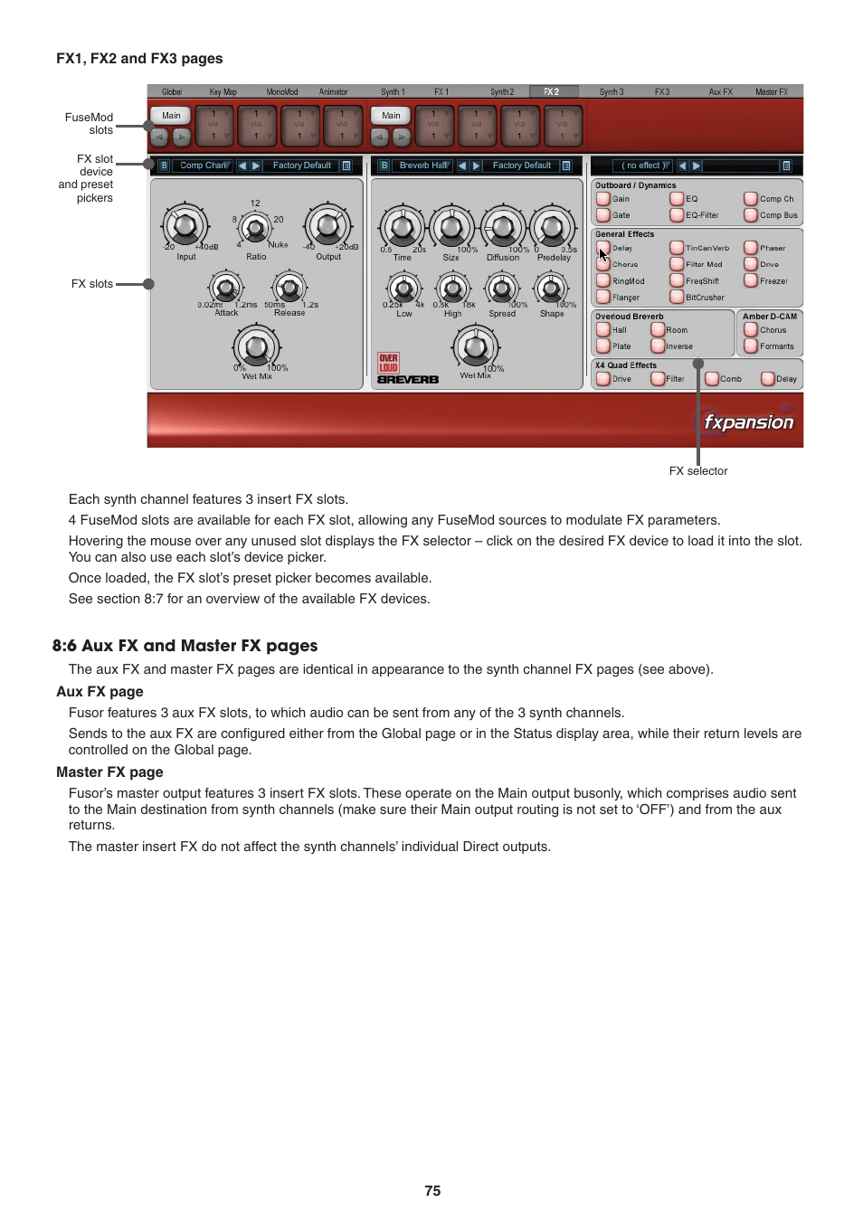 FXpansion DCAM Synth Squad Operation Manual User Manual | Page 75 / 110