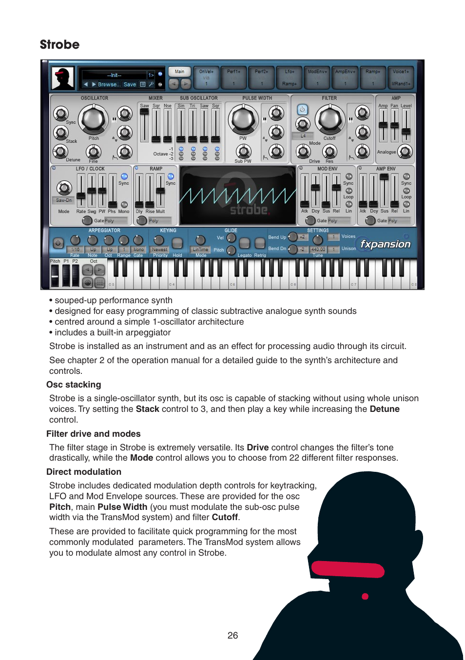 Strobe | FXpansion DCAM Synth Squad Quick Start Guide User Manual | Page 26 / 48