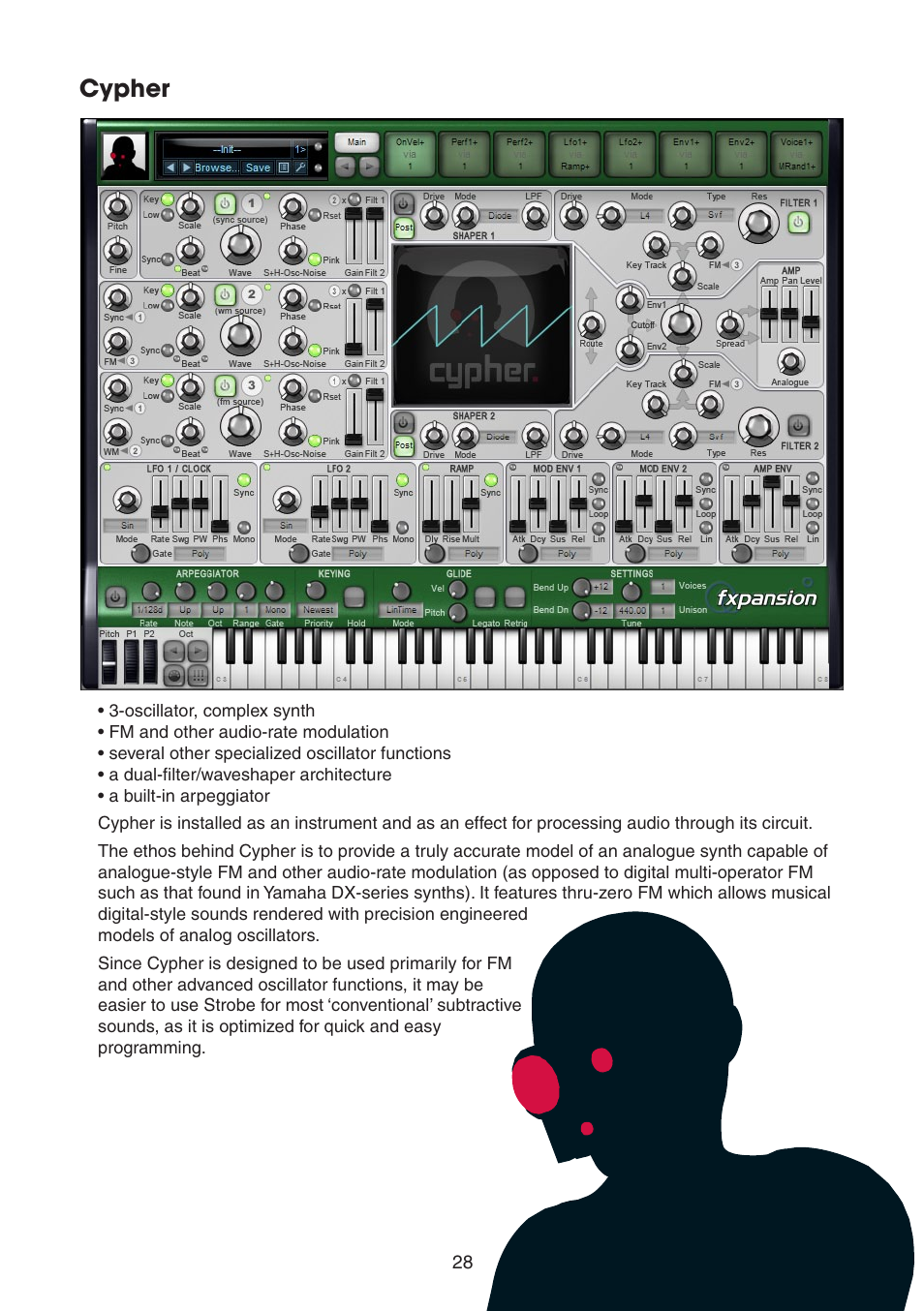Cypher | FXpansion DCAM Synth Squad Quick Start Guide User Manual | Page 28 / 48