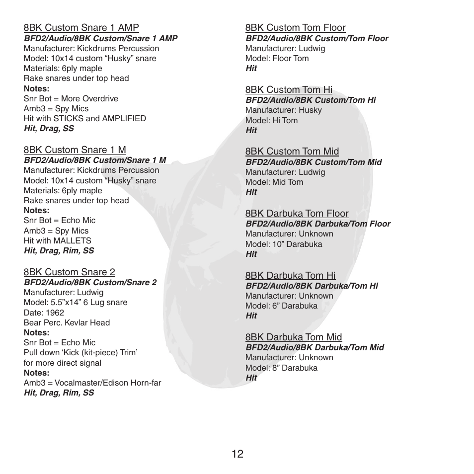 FXpansion BFD2 8BK User Manual | Page 12 / 24