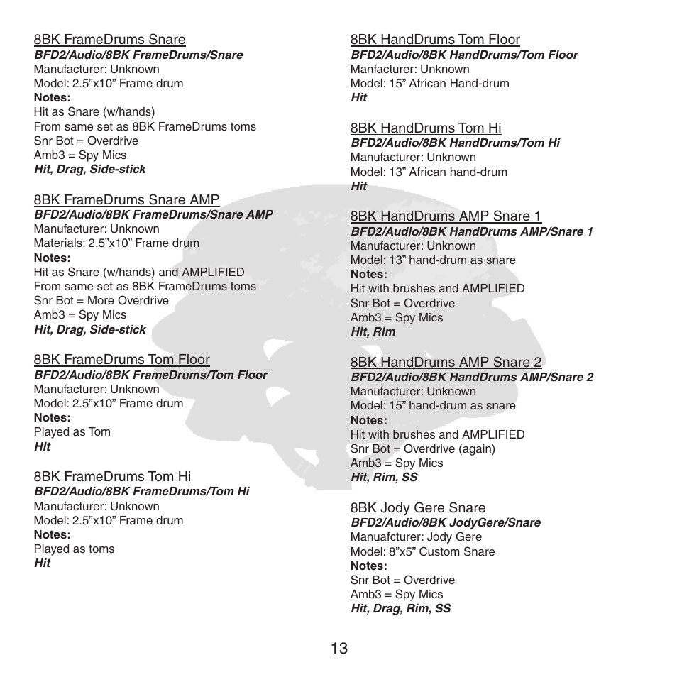 FXpansion BFD2 8BK User Manual | Page 13 / 24