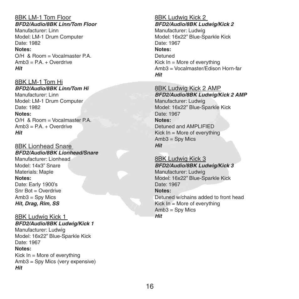 FXpansion BFD2 8BK User Manual | Page 16 / 24