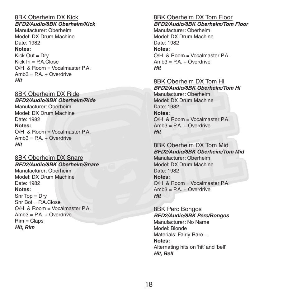 FXpansion BFD2 8BK User Manual | Page 18 / 24