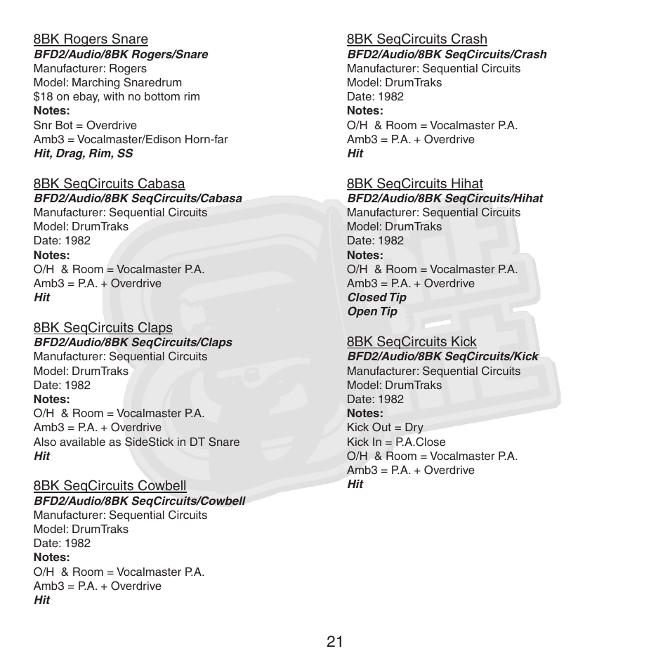 FXpansion BFD2 8BK User Manual | Page 21 / 24