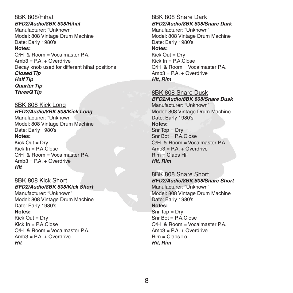 FXpansion BFD2 8BK User Manual | Page 8 / 24