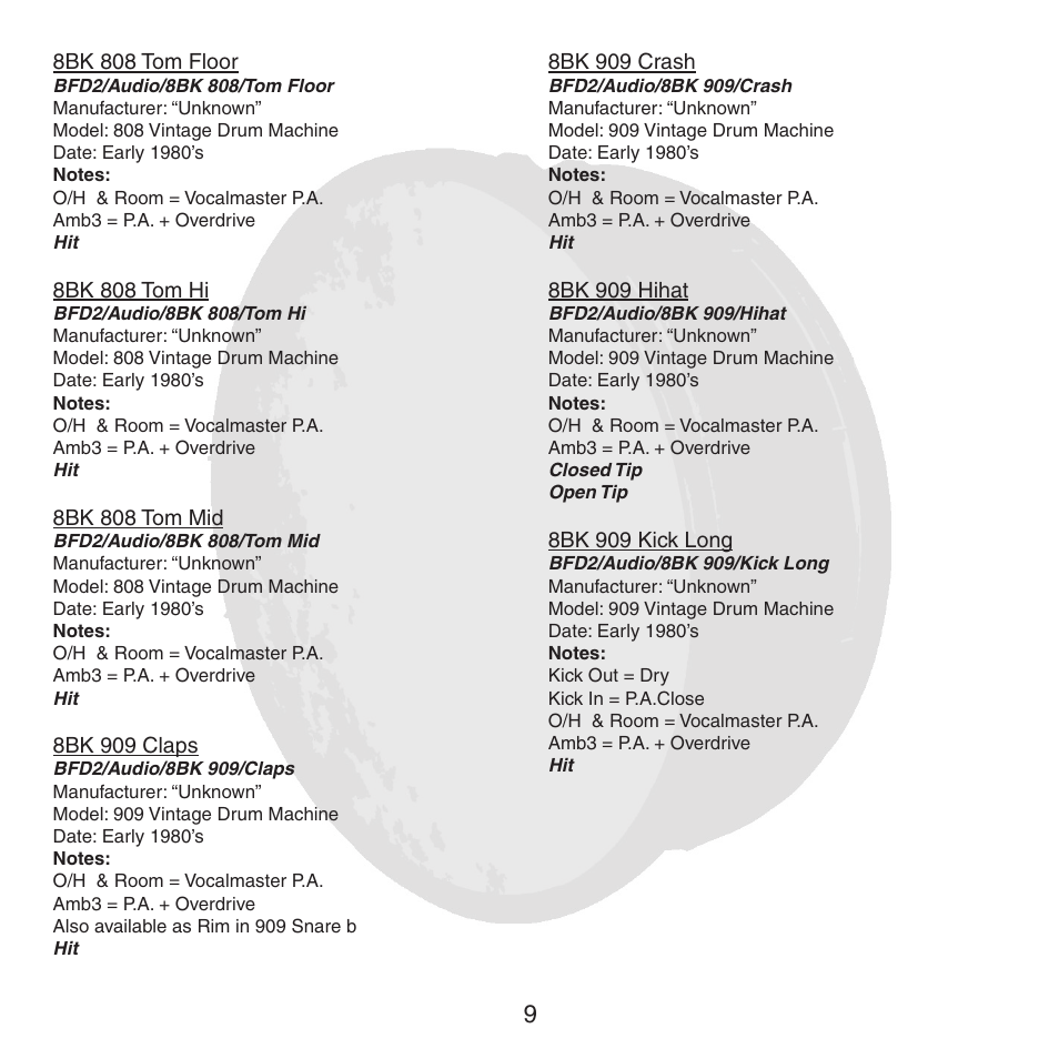 FXpansion BFD2 8BK User Manual | Page 9 / 24
