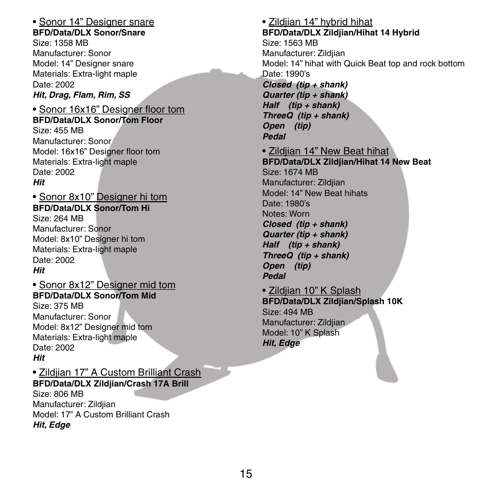 FXpansion BFD Deluxe User Manual | Page 15 / 16