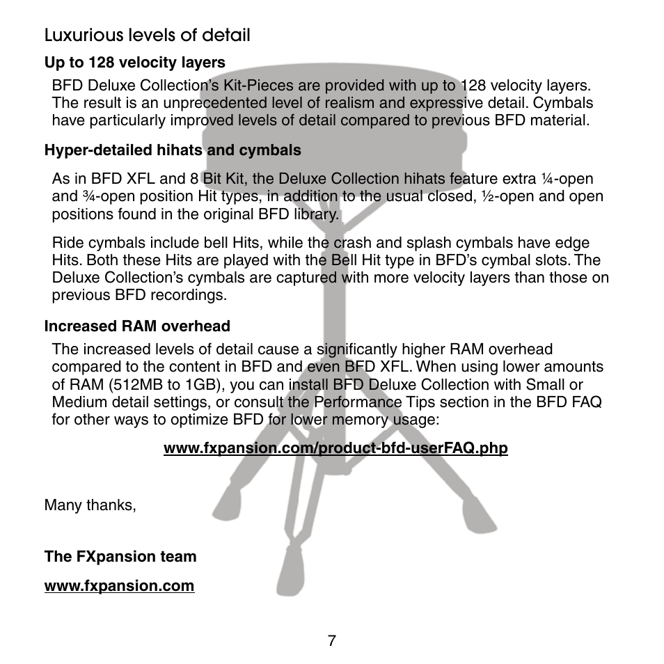 FXpansion BFD Deluxe User Manual | Page 7 / 16