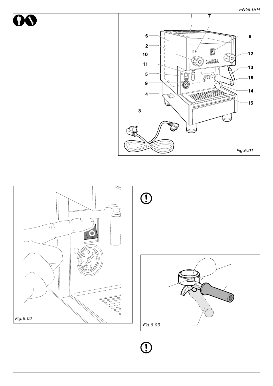 Gaggia TS User Manual | Page 20 / 63