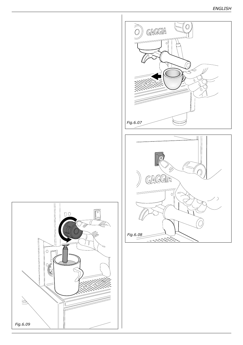 Gaggia TS User Manual | Page 22 / 63