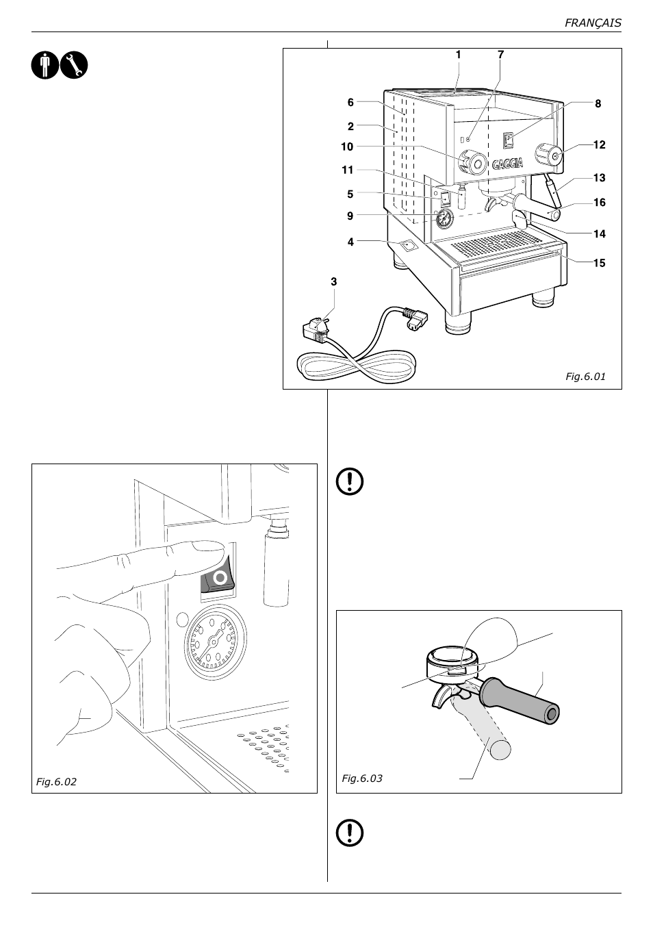 Gaggia TS User Manual | Page 42 / 63