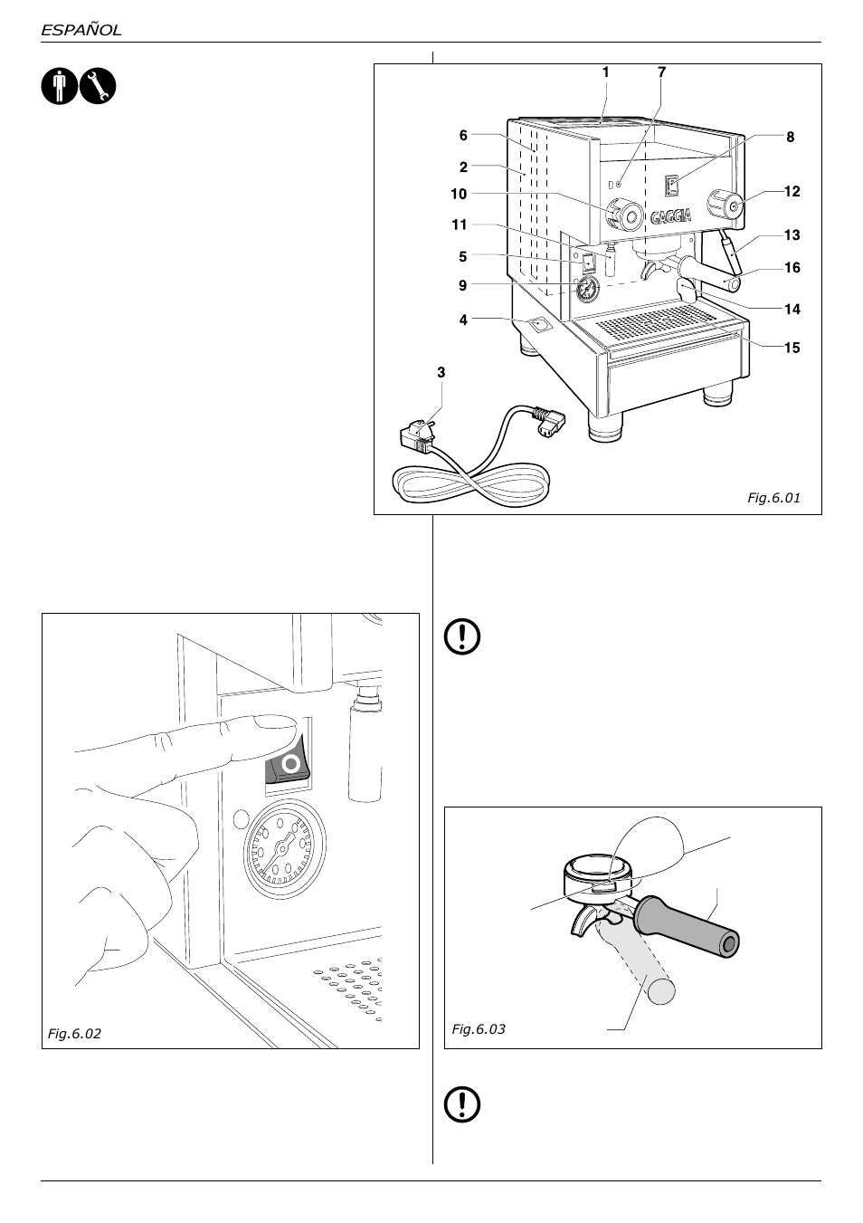 Gaggia TS User Manual | Page 53 / 63