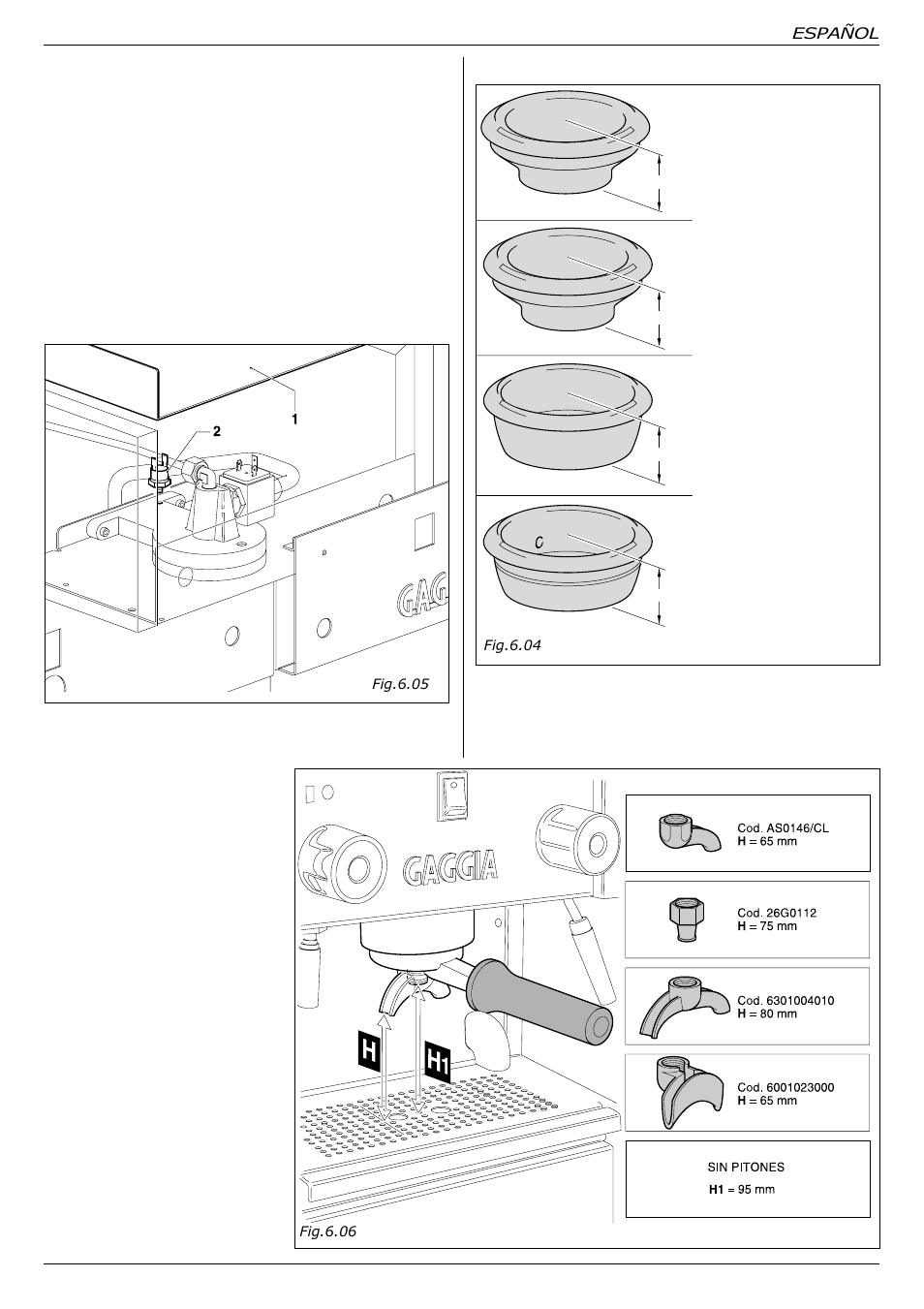 Gaggia TS User Manual | Page 54 / 63