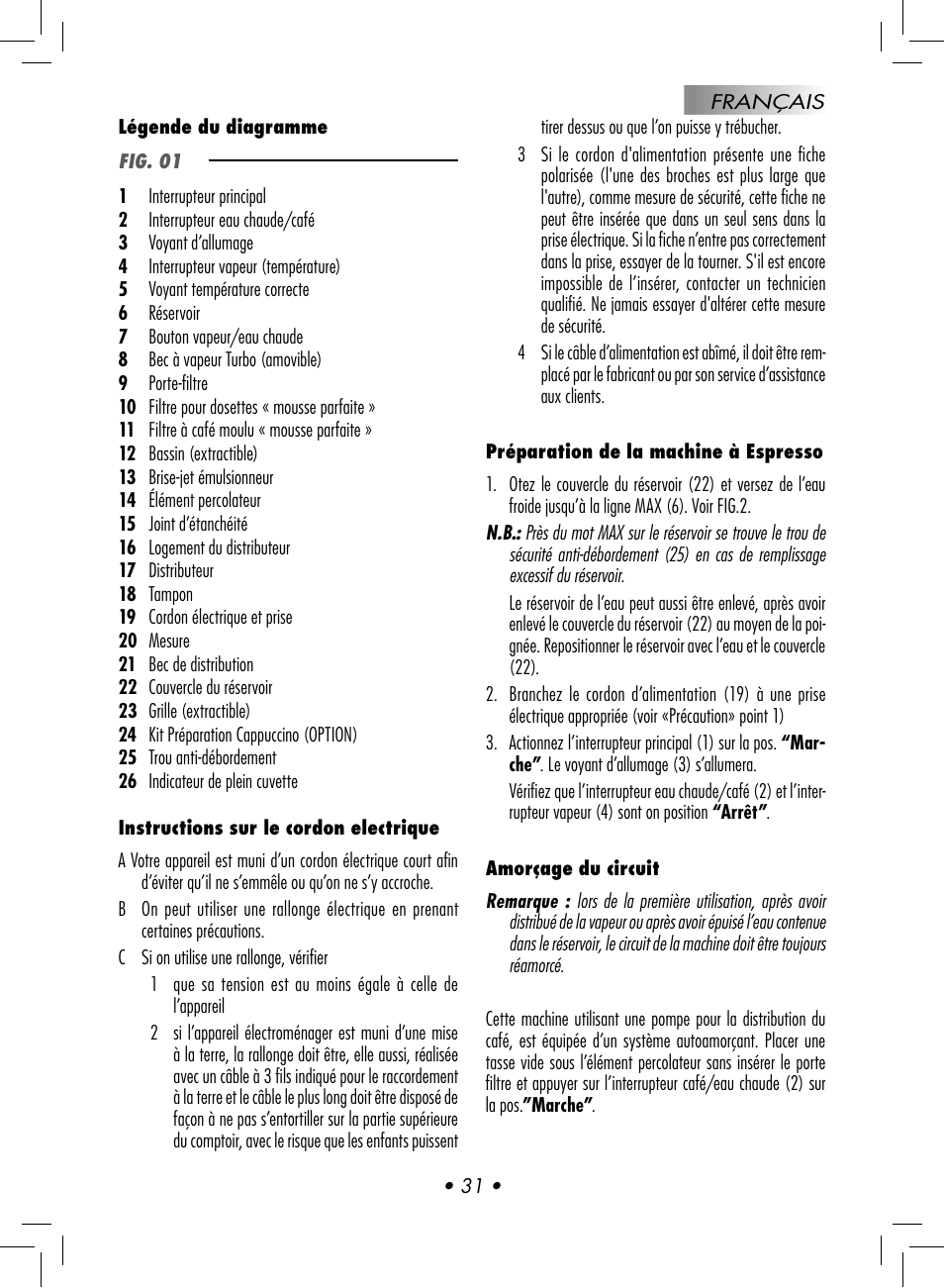 Gaggia Baby User Manual | Page 33 / 78