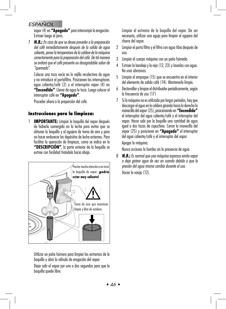 Gaggia Baby User Manual | Page 48 / 78