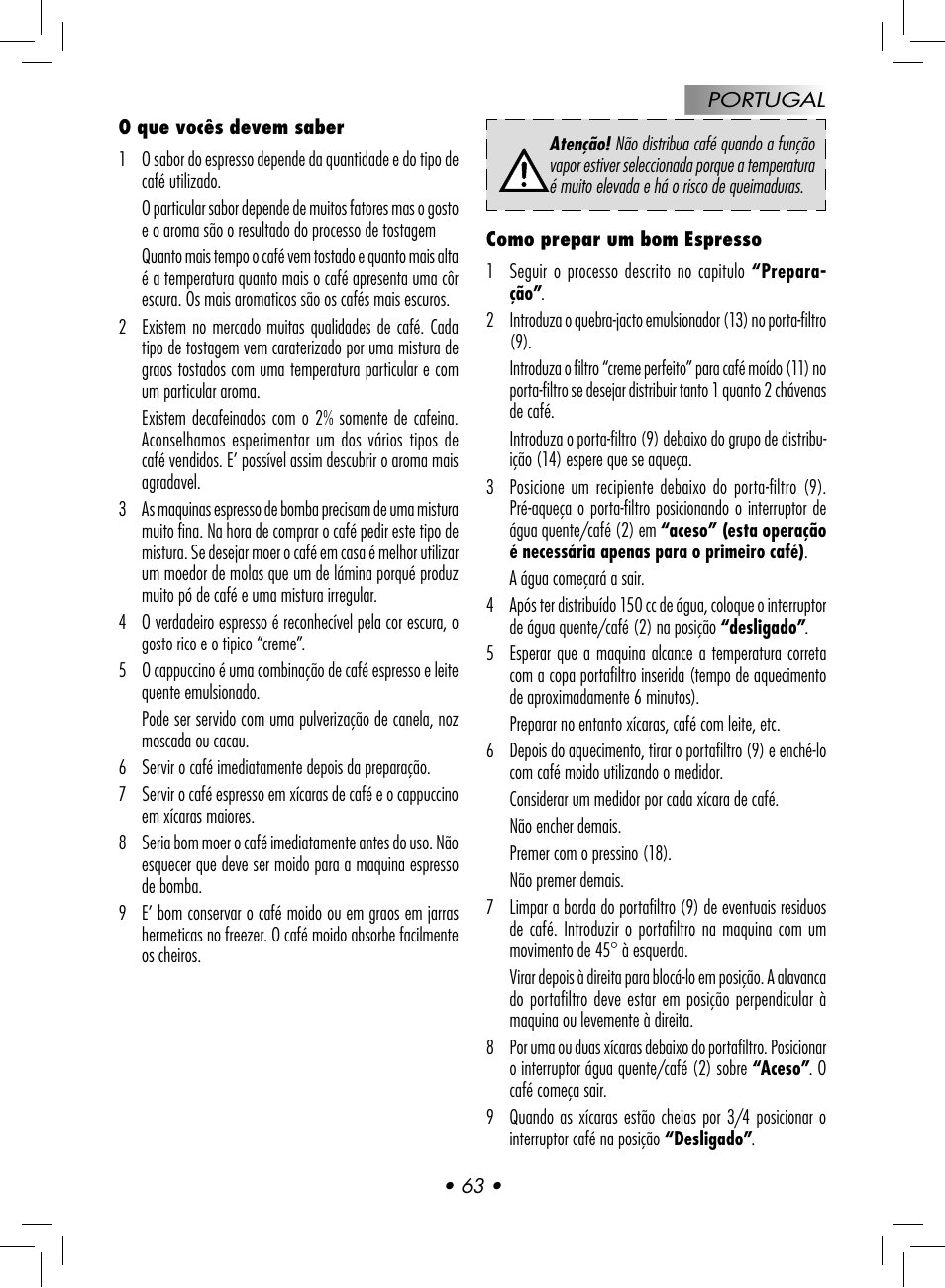 Gaggia Baby User Manual | Page 65 / 78