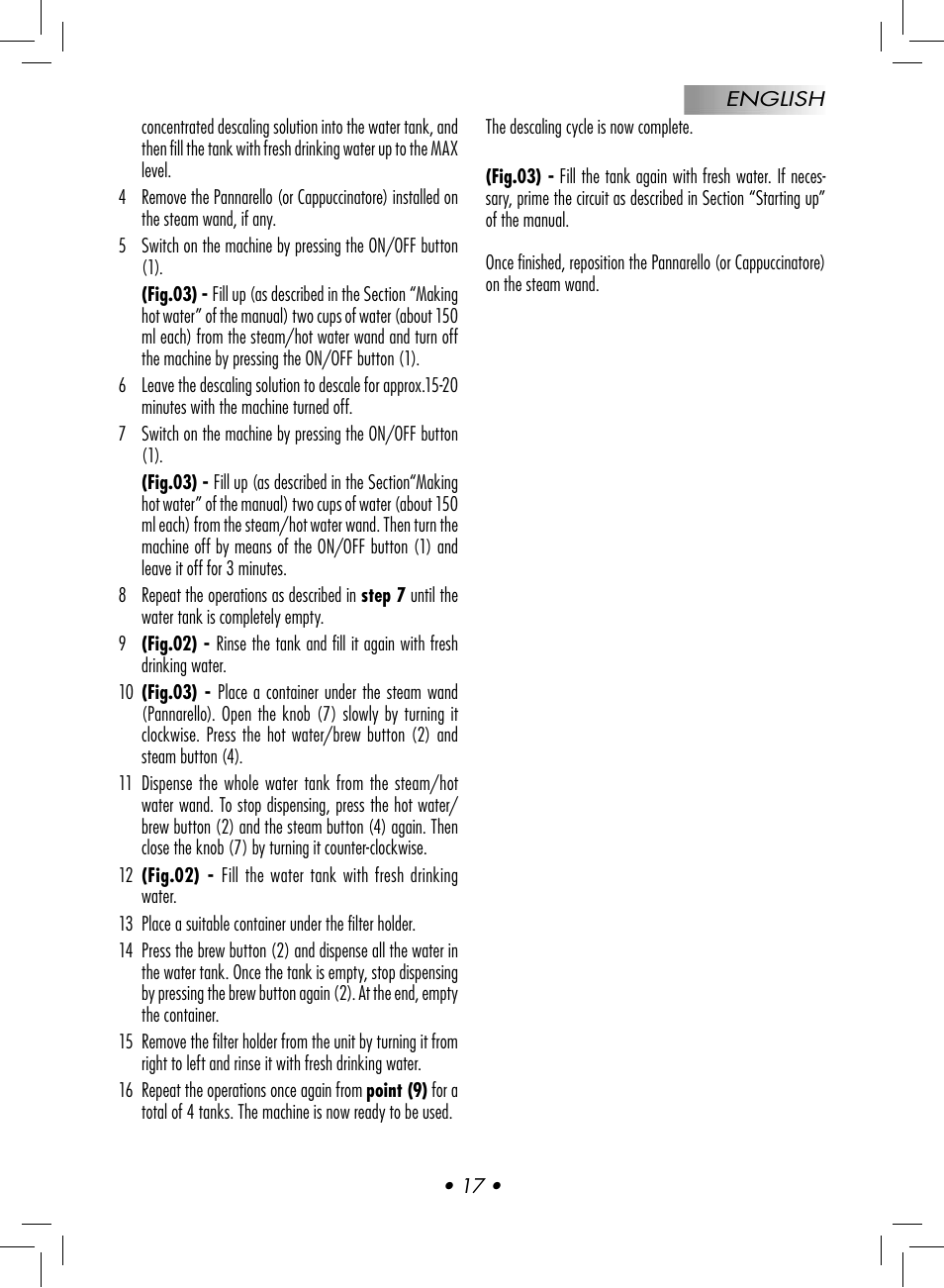 Gaggia BABY CLASS User Manual | Page 20 / 74