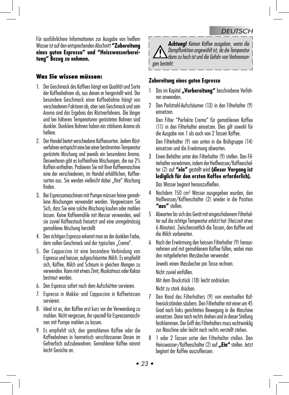 Gaggia BABY CLASS User Manual | Page 26 / 74