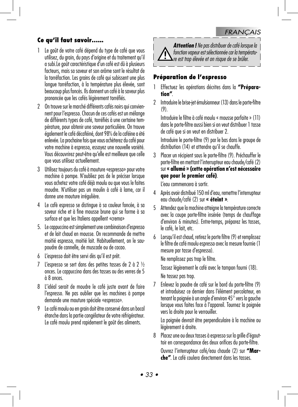 Gaggia BABY CLASS User Manual | Page 36 / 74