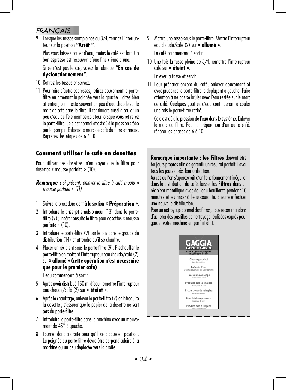 Gaggia BABY CLASS User Manual | Page 37 / 74