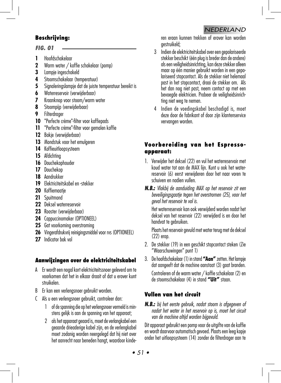 Gaggia BABY CLASS User Manual | Page 54 / 74