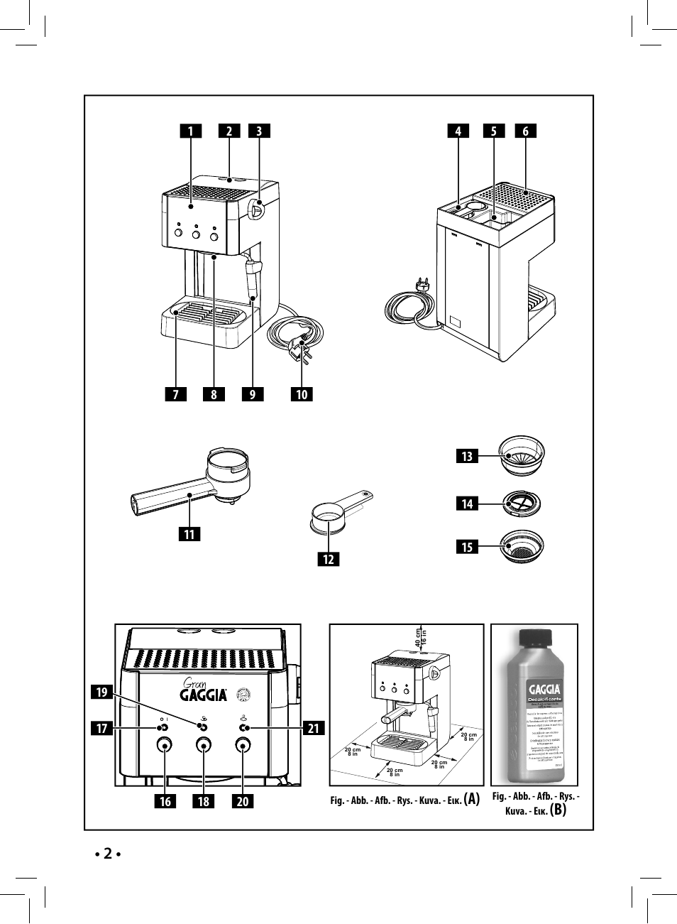 Gaggia GAGGIA User Manual | Page 2 / 112
