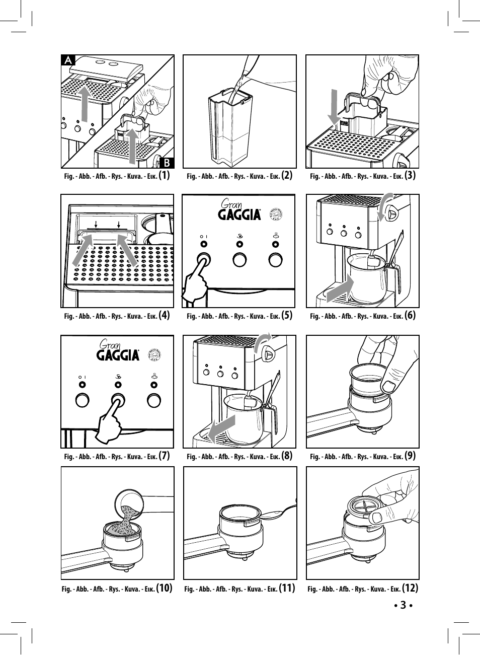 Gaggia GAGGIA User Manual | Page 3 / 112