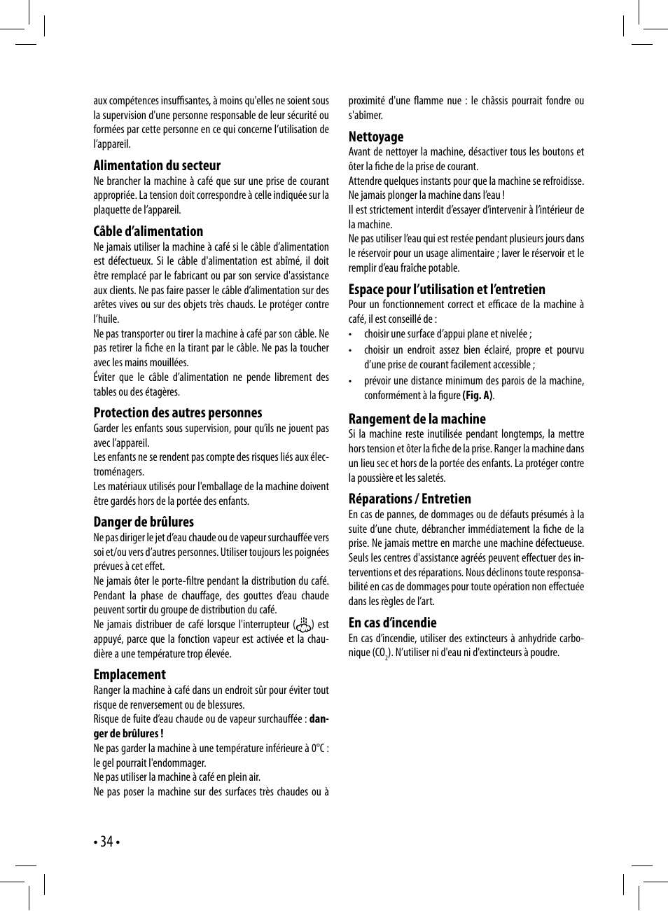 Gaggia GAGGIA User Manual | Page 34 / 112