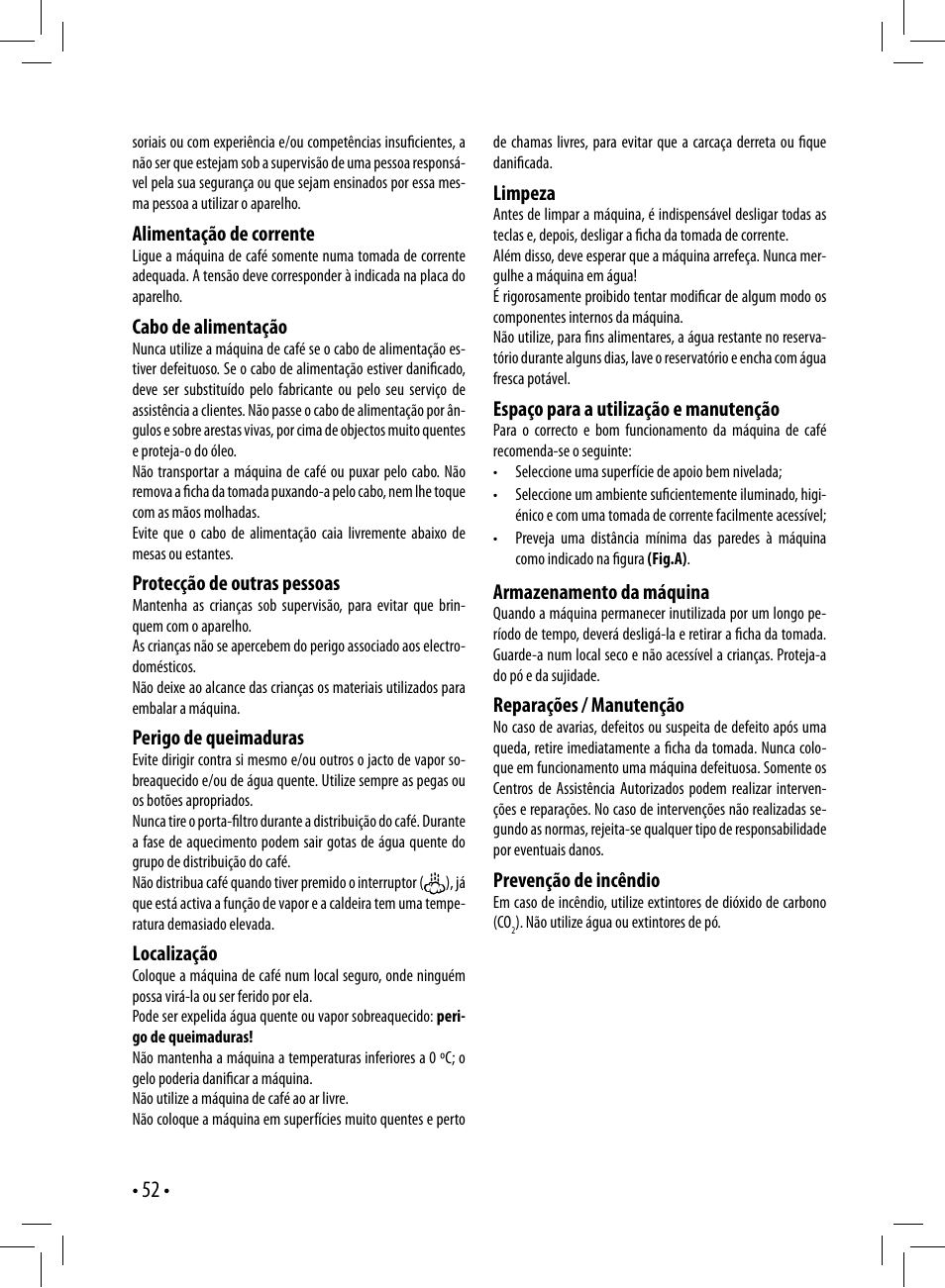 Gaggia GAGGIA User Manual | Page 52 / 112