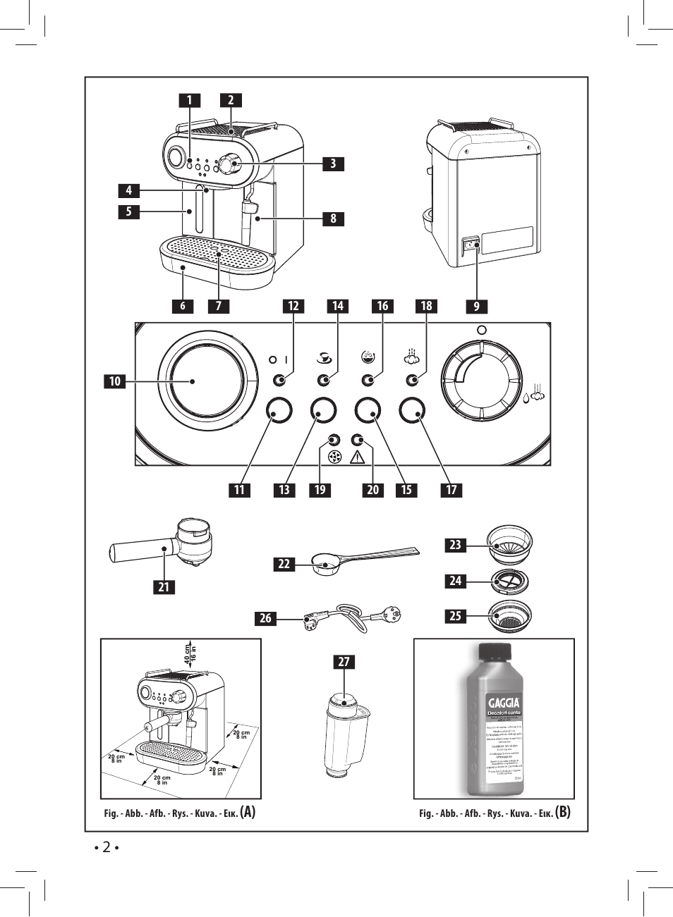 Gaggia CAREZZA User Manual | Page 2 / 80