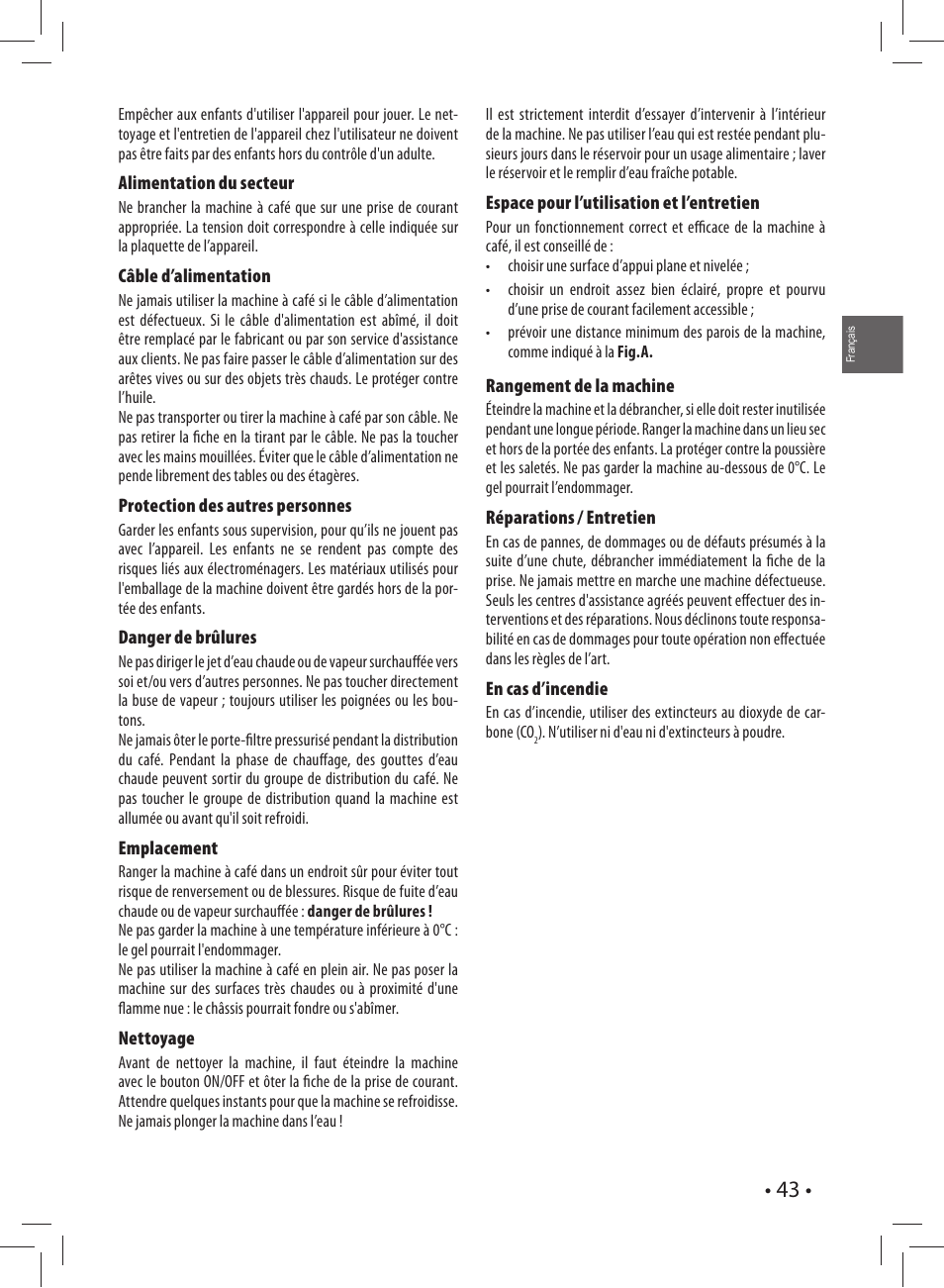 Gaggia CAREZZA User Manual | Page 43 / 80