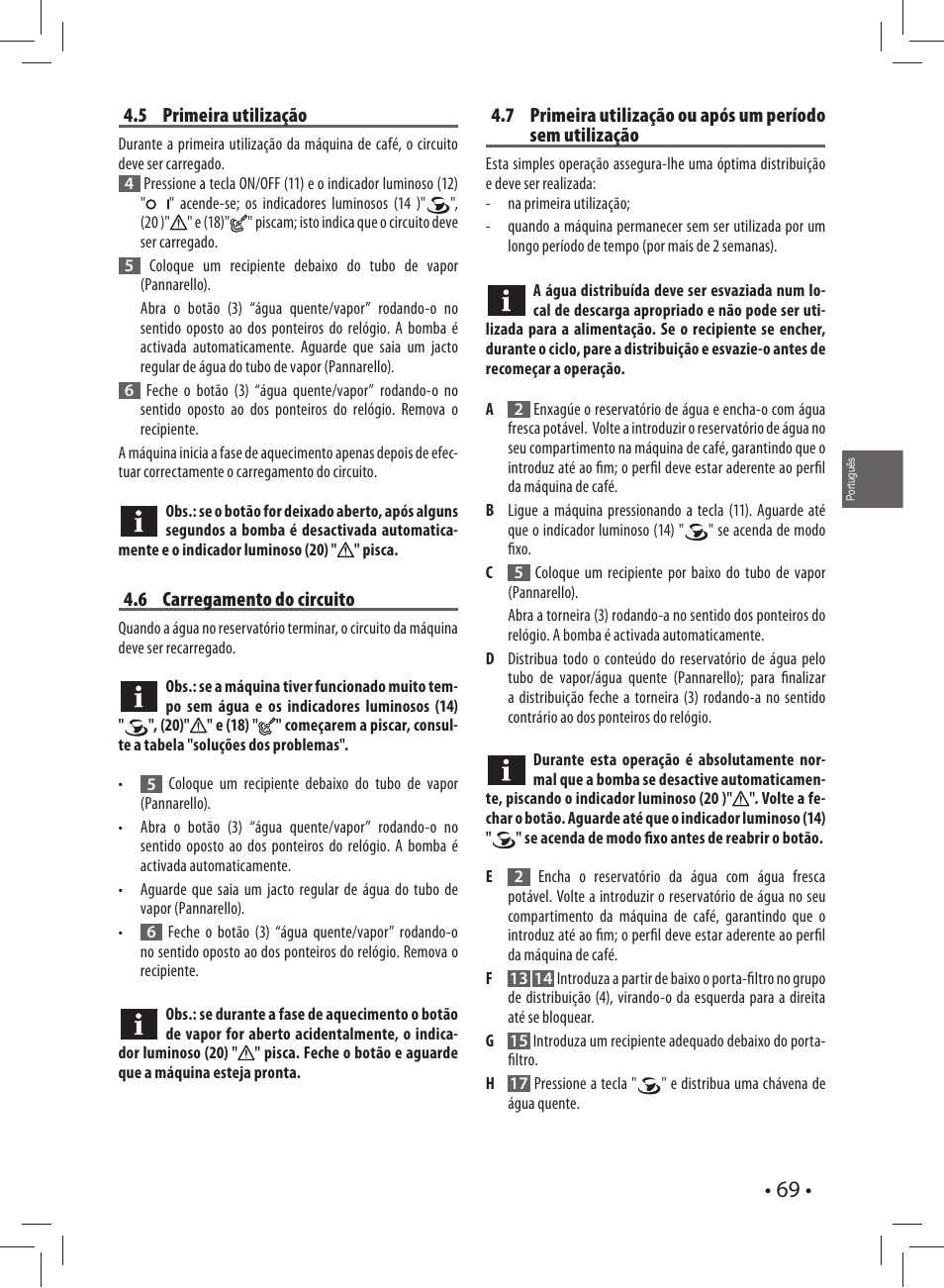Gaggia CAREZZA User Manual | Page 69 / 80